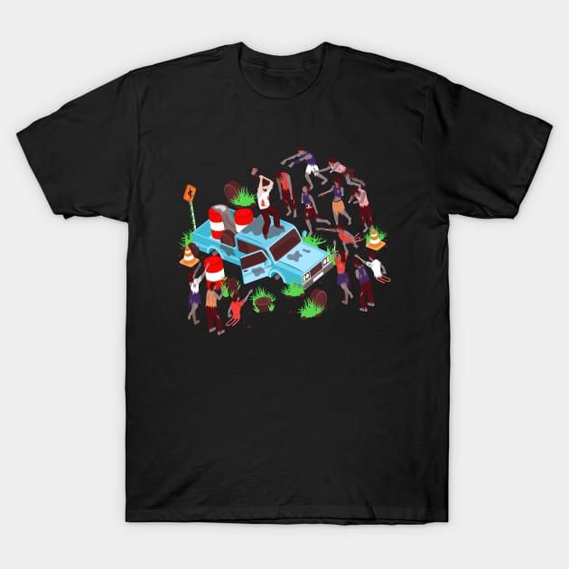 Zombie Attack T-Shirt by machmigo